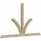 Ekena Millwork Richland Rough Sawn Timber Gable Bracket, Douglas Fir, 108"W x 63"H x 4"D x 4"F, 14/12 Pitch GBW108X63X0404RIC00RDF - alternate 3